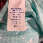 Vintage Vandemere Nightgown Robe Set Women's S/M Aqua Blue Floral Lace Trim USA Photo 12