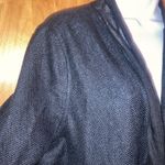 Black lili %100 Linen Waterfall Open Jacket Photo 1