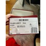 Salvatore Ferragamo Vintage Ferragamo Margaret Black Leather Embroidered Logo Low Pump Heel 10AAA Photo 7