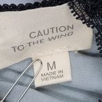 Caution to the Wind    Gray Cami With Black Trim   V-Neck Racer Back  Sz M Photo 2