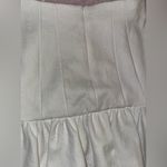 Veronica Beard New  White Textured Kemble Midi Ruched Tiered Luxury Skirt Sz 8 Photo 10
