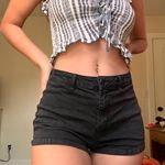 Kendall + Kylie Black High-waisted Shorts Photo 0