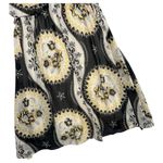Free People  Dress Womens Small Black Yellow Floral Babydoll Chiffon Festival Photo 5