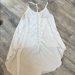 Charlotte Russe  Women’s Medium White Flowy Tank Top Sleeveless Round Neck Photo 0