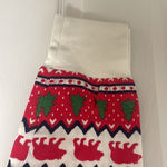 Little Blue House drawstring Fair Isle legging woman sleep loungewear pant Sz L Red Size L Photo 5