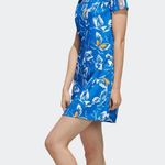 Adidas  Farm Rio Butterfly Mini Dress Womens Large Blue Short Sleeves Summer Photo 6