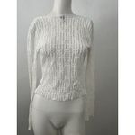 Princess Polly Fairy Top 4 tie front romantic floral sheer flare sleeve white Photo 2