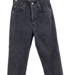 Aritzia Denim Forum The Yoko High Rise Slim Jeans High Waisted Black Size 25 Photo 6