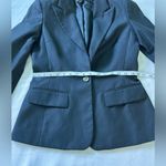 Anne Klein 2-piece suit, black, wide-leg trousers, women's size 6 Photo 5