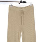 Cider  Light Green Beige Ribbed Pants Women's Large Photo 1