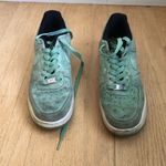 Nike  Air Force 1 size 7.5 women mint green suede Photo 1