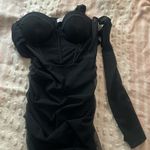 Oh Polly  Chic Black One-Shoulder Dress Photo 1