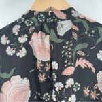 BB Dakota Tullia Floral Long Sleeve Boho Romper Black Sheer Size Extra Small Photo 10