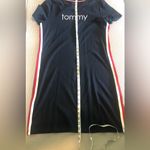 Tommy Hilfiger -  women’s navy blue side striped T/shirt dress in size M new Photo 3