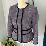 Banana Republic Textured Tweed Blazer Jacket, Size 4, Navy/Red/Multi, NWOT Photo 3