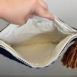 Handmade Boho‎ Clutch With Tassel Blue Photo 5