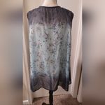 Blue and Purple Floral Vest Shawl Size 1X Photo 4