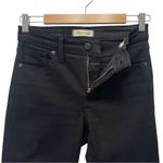 Madewell  Tall 9” Mid-Rise Skinny Jeans in ISKO Stay Black Size 26T | 2 Tall Photo 5