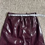 Bershka NWT  Purple Plum Faux Leather Mini Skirt Holiday Party Formal XS 💖 Photo 4