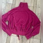 Sweaty Betty  Melody Luxe Fleece Pullover Sweatshirt in Amaranth Pink Photo 2