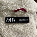 ZARA  Cropped Shearling Retro Colorblock Jacket M Photo 10