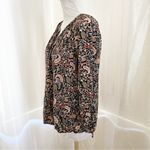 Krazy Kat Paisley print blouse Size Large petite Photo 1