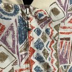 August Silk 100% Silk Geometric Jacket Photo 2