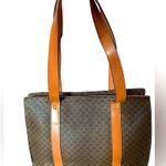 CELINE • Macadam leather tote bag shoulder bag brown Photo 1