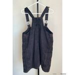Free People We The Free Charcoal Denim Skirt Overalls Large Black Photo 2