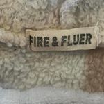 Soft warm cream and brown plaid cropped hoodie Size Small Photo 5