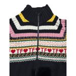 Teddy Fresh  Cardigan 2XL Zip Up Sweater Knit‎ Fair Isle TF Hearts Merino Wool Photo 1