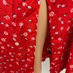 SheIn Red Floral Dress Photo 2