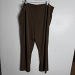 Susan Graver NWOT   Brown Essentials Liquid Knit Straight Leg Pants 2X Petite Photo 1