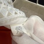 Blue Island White Tie Front Crochet Kimono Cardigan Swim Cover Up Rayon Photo 2