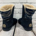 BEARPAW Women's Maggie Suede Sheepskin Boots Size 6 Black Photo 7