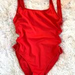Revolve Solid & Striped Jennifer Ring One-piece Red Suit Photo 5
