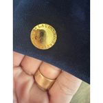 Lauren Ralph Lauren Petite Navy Blue Velour Jacket Full Zip Gold Accents P/L Size undefined Photo 3