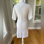 H&M  White Crochet Short Flare Sleeve Boho Beach Mini Dress Size XL Photo 10