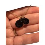 DKNY  Gold-Tone Shaky Crystal & Pave Disc Multi-Charm Pendant Necklace 16” NWT Photo 2