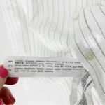 ZARA  Striped Textured Buttondown Shirt White Black Size Small Photo 5