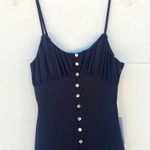 NWT Ellen clothing Womens small black sleeveless button down long ruffle dress Photo 5