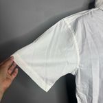 Harriton White Short Sleeve Button Down Casual Shirt Men Size Medium Photo 2