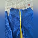BOOM BOOTY blue textured leggings women size Large 🍑 Photo 6