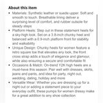 NWT Coutgo Women’s Navy Patented Leather Mary Jane Chunky Platform Size 8 Blue Photo 7