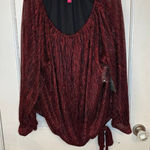 Vince Camuto Vince‎ Camuto Red Metallic Thread Top size 3X NWT Photo 0
