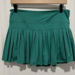 Gold Hinge  Kelly Green Tennis Skirt Missing Size Tag Estimated Size Large Photo 0