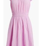 J.Crew purple gauze crinkle flutter sleeve dress small Photo 0