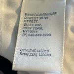 Rebecca Minkoff  Striped Silk A Line‎ Mini Skirt Size 2 Black White Photo 6