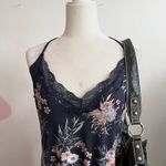 Blue Floral Lace‎ Slip Dress Y2K Fairycore Coquette Retro Cottagecore Medium Photo 1