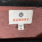 Sundry Women’s Leopard Print Crewneck Sweatshirt Size XS Oversized Designer Photo 6